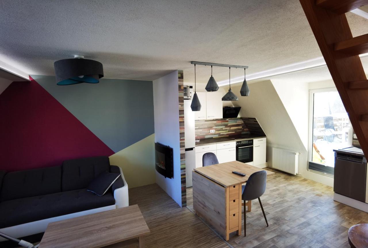 Gemuetliche Dachwohnung Mit Kleiner Oder Grosser Dachterrasse Nebeneinander 볼미르스테트 외부 사진